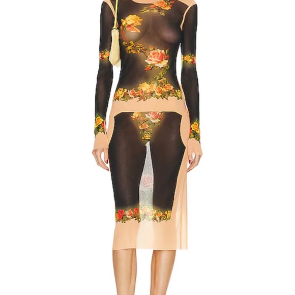 'The Fleurs Petit Grand' Midi Dress by Jean Paul Gaultier - Picture 5 of 5